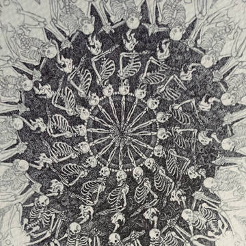 髑髏曼陀羅制作中