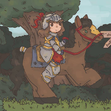 riding a horse