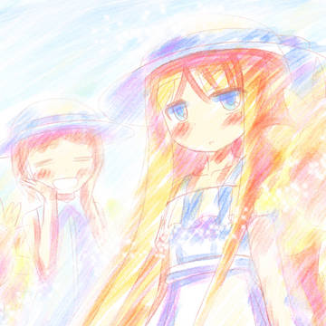 黄色と白