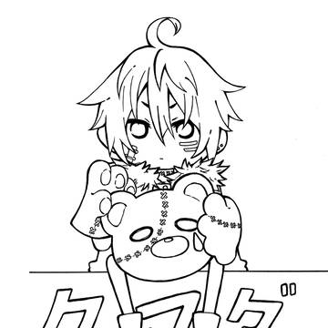 Chibi kumada (lineart)