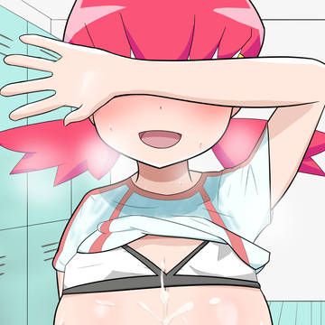 更衣室でアカネちゃんと汗だくパイズリえっちした