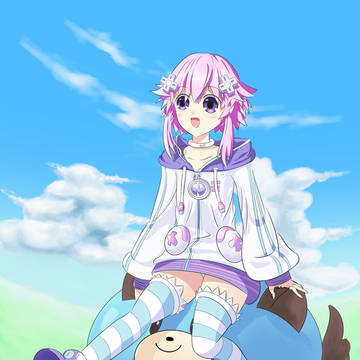 Neptune on Slime Dog