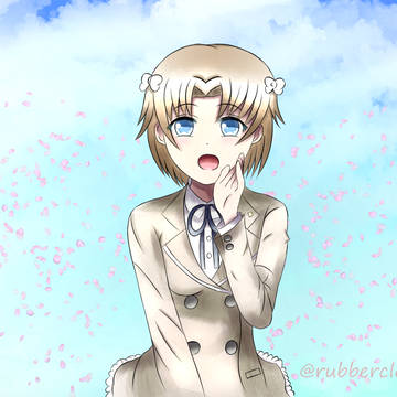 Nana with flowers