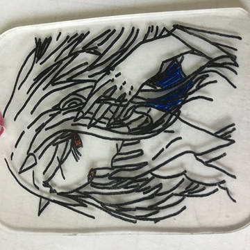 昔病院で作ったプラ板のなんか