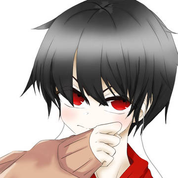 赤い目の少年