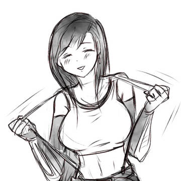 落書きティファ