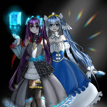 ウイルス女王終音未来とお姫様初音ミク