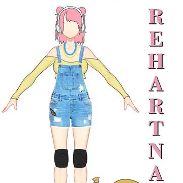 Rehartna with Rollerblades