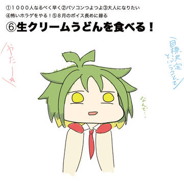 誕生日に目標を考えたジラちゃん