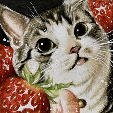 オーダー猫さん：いちご