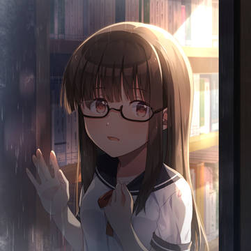 梅雨の図書室