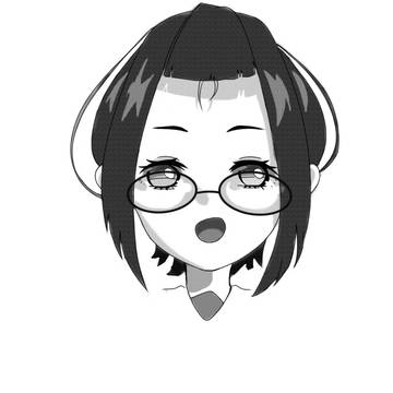 メガネの女の子