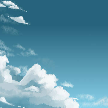 【模写】背景練習　空