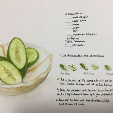 Pickled cucumbers