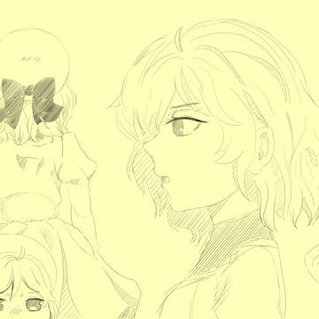 虚構推理　琴子さんの模写です