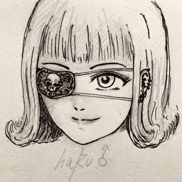 眼帯女子