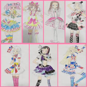 バンドリボーカルキャラ×プリパラ衣装
