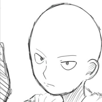 Sketch/Fanart of Saitama (OPM)