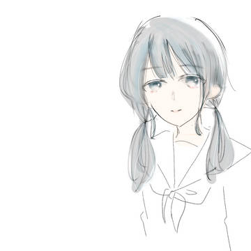 ぼかしまくった女の子。