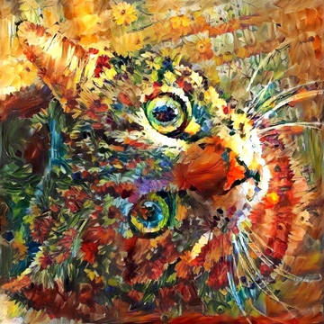 あざやかニャンコ
