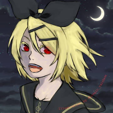 【フリーアイコン】赤眼リン