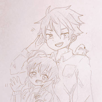 英雄さんと輝子ちゃん🍄🦈