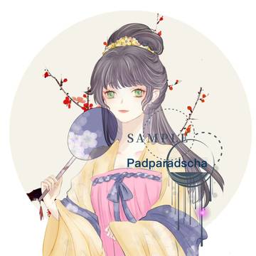 古風な女性.