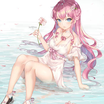 PInk in Water
