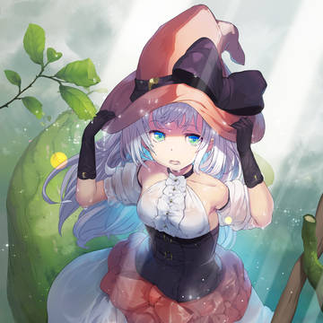 雨濡れ魔女さん