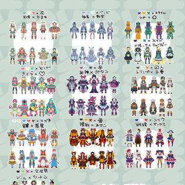 一人キャラデザ被りゲーム