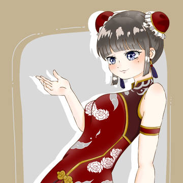 深緋のチャイナ