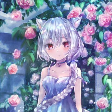 薔薇と女の子