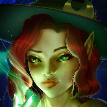 Portrait of a beautiful sorceres