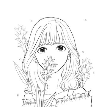 花と少女