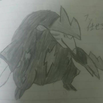 シャーペンだけでポケモン描いてみた　～ドリュウズ～