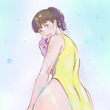 うなじ振り向き暑中見舞う