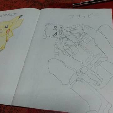 寝る前に手描き模写