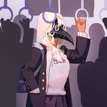 クラスに必ず一人はいる褐色ペストマスク女子