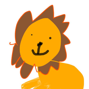 ライオンを描いてみた。
