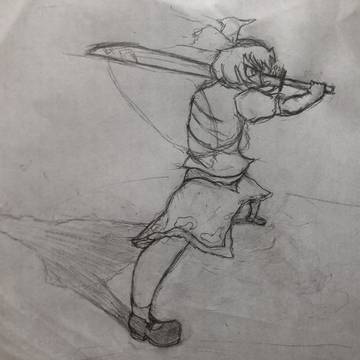 半人半霊の影