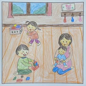 保育士試験 実技 造形の練習絵