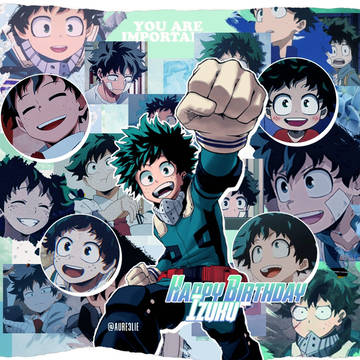 happy biethday Izuku
