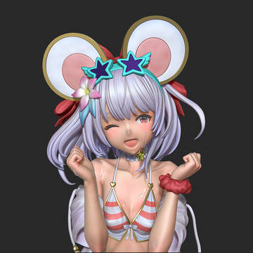 ビカラちゃん　ネズ水着ver.