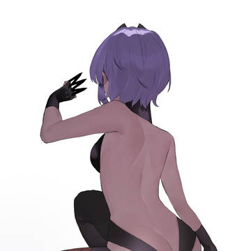 静謐ちゃんの背中