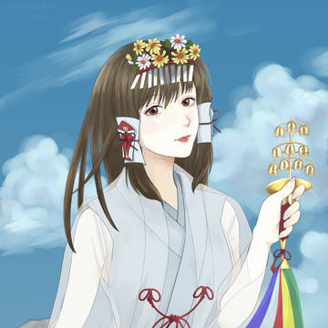 現代巫女衣装風霊夢さん