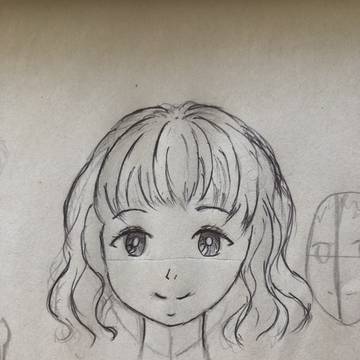 練習(顔と髪型)
