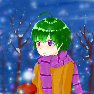 雪とマフラー