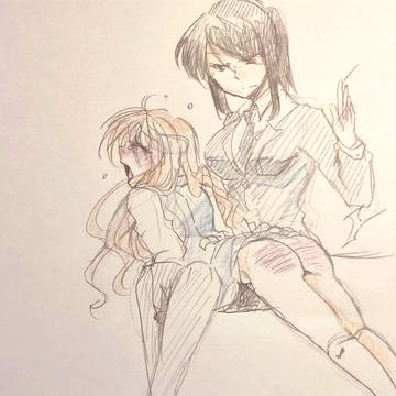 「とある少女のお仕置き」挿絵
