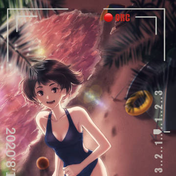 summer海边日落