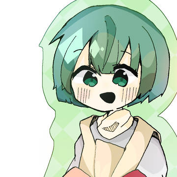 ステッカー風パキパキ塗り